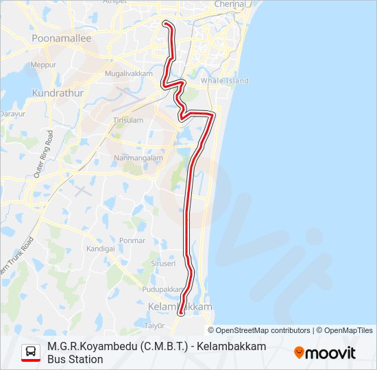 570 Bus Line Map