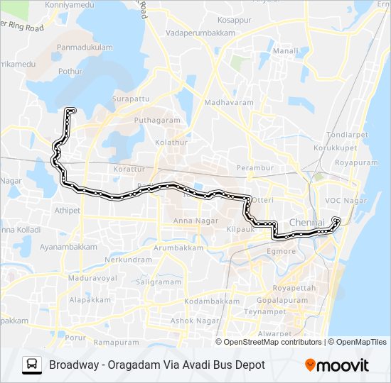 120F Bus Line Map