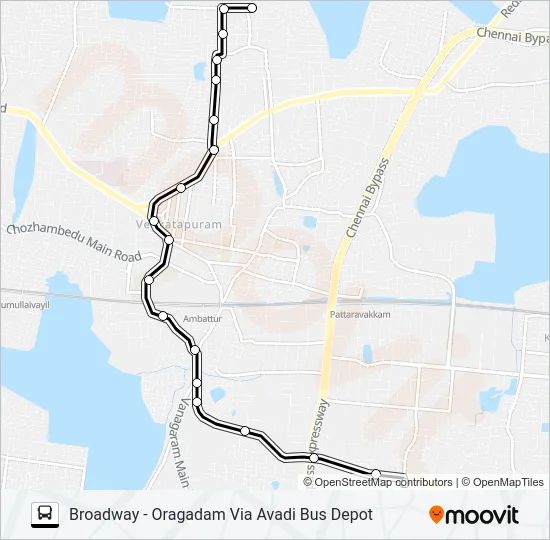 120F Bus Line Map