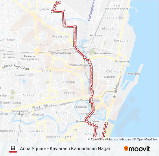 2A Bus Line Map
