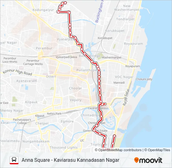 2A Bus Line Map