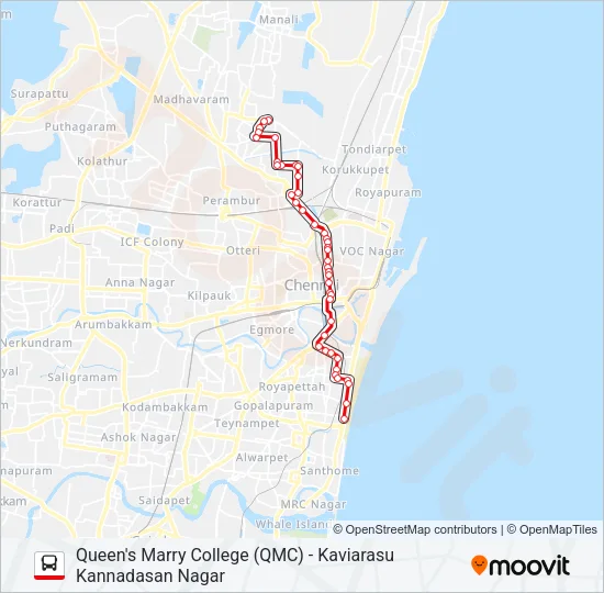 2A Bus Line Map
