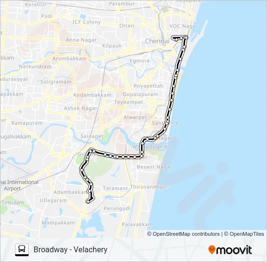 21L Bus Line Map