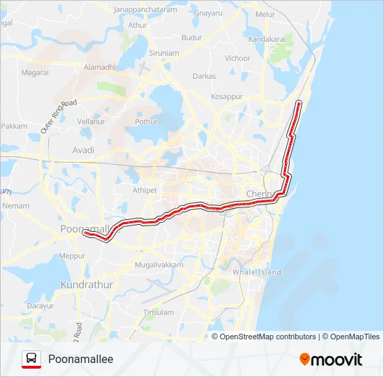 101 Bus Line Map