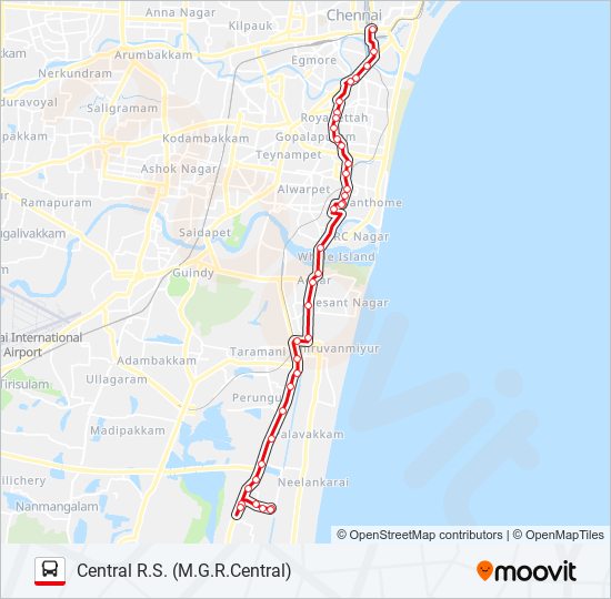 A1ET bus Line Map