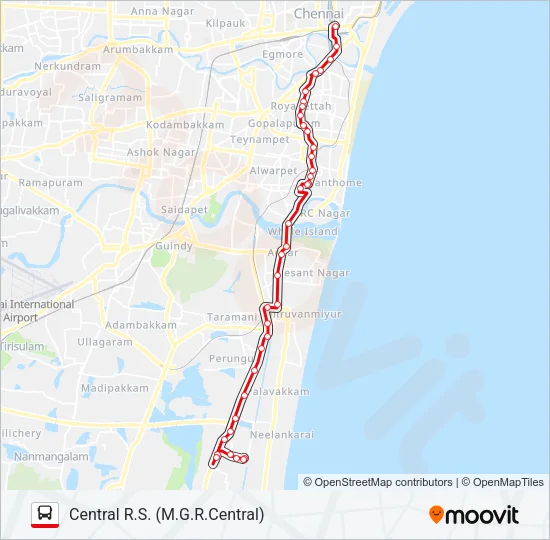 A1ET Bus Line Map
