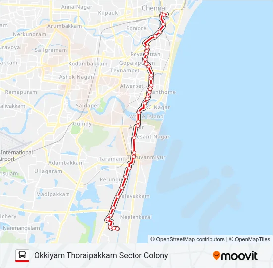 A1ET Bus Line Map