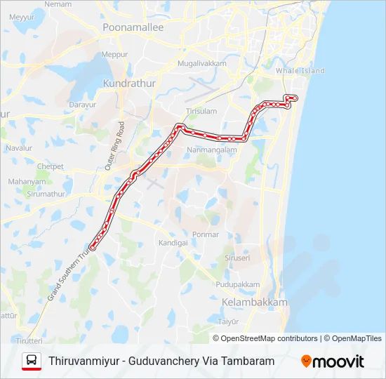 91V Bus Line Map