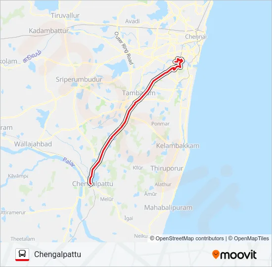 500W Bus Line Map