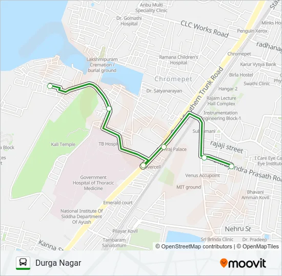 500D Bus Line Map