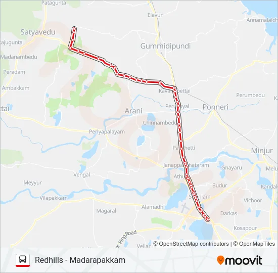512 Bus Line Map