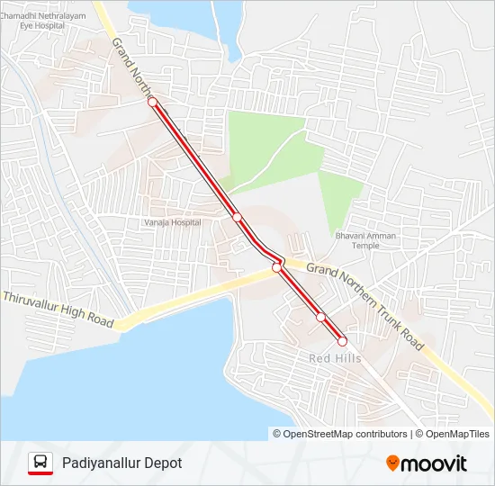 514 Bus Line Map