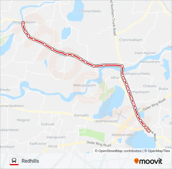 514 Bus Line Map