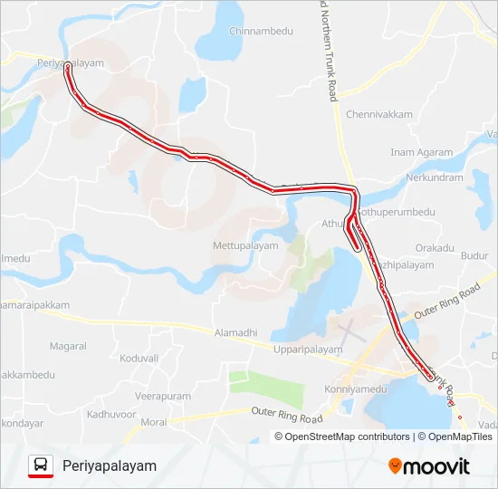 514 Bus Line Map