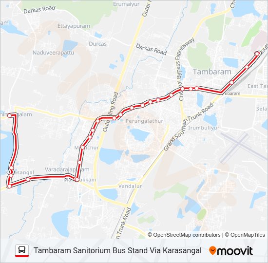 583C bus Line Map