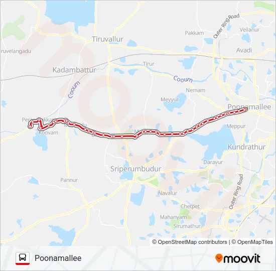 591C Bus Line Map