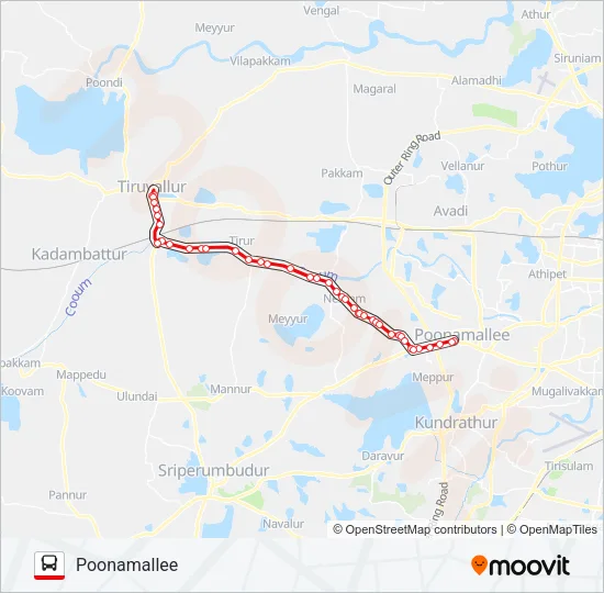 597A Bus Line Map