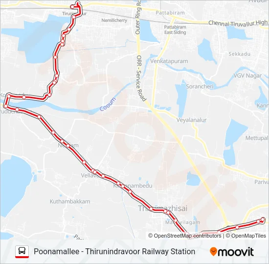 597C Bus Line Map