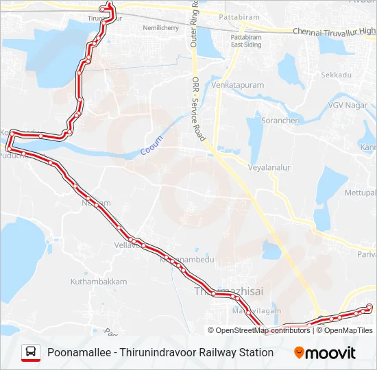 597C Bus Line Map