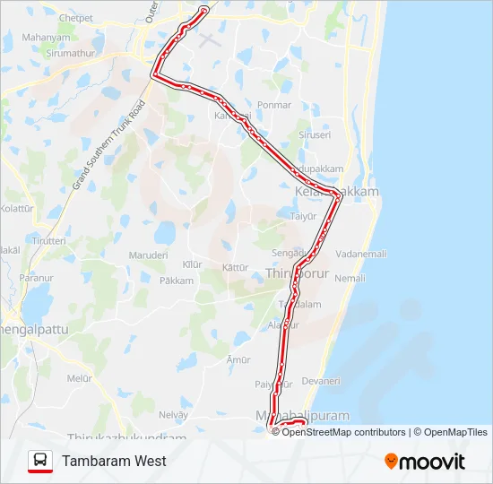 515 Bus Line Map