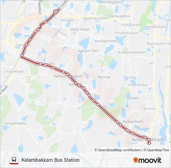 515 Bus Line Map