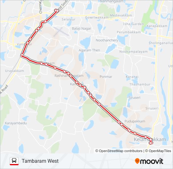 515 bus Line Map