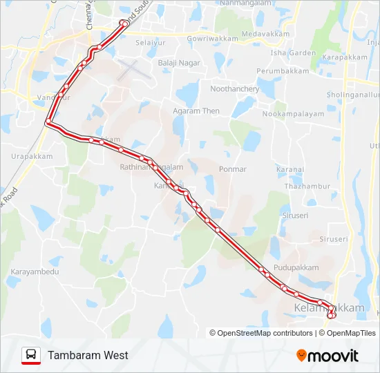 515 Bus Line Map