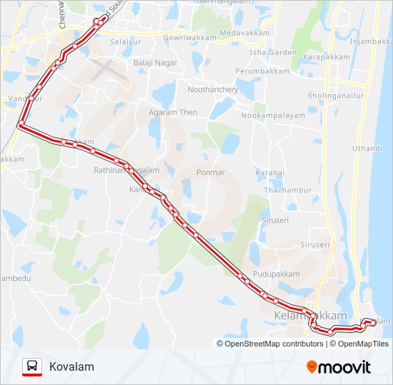 515A bus Line Map