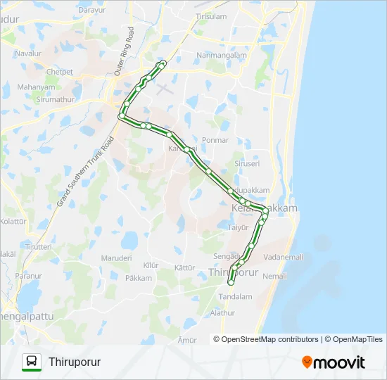 515B Bus Line Map