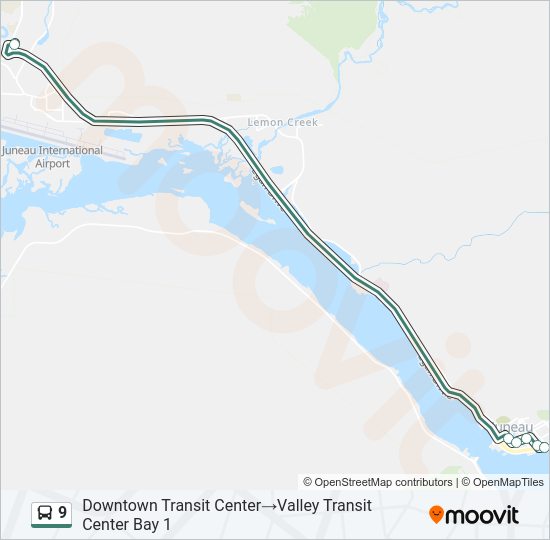 9 Bus Line Map