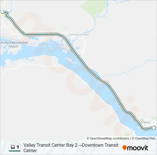 9 Bus Line Map