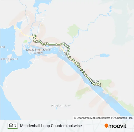 3 Bus Line Map