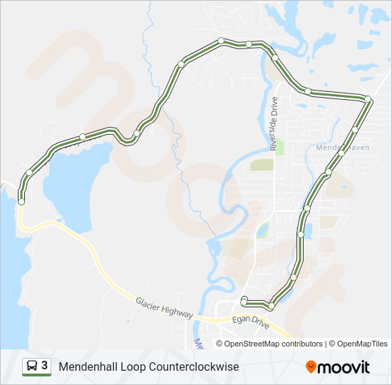 3 bus Line Map