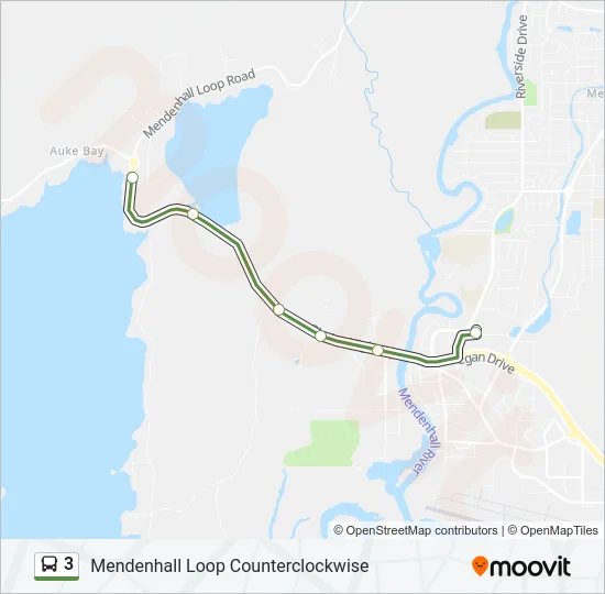 3 Bus Line Map