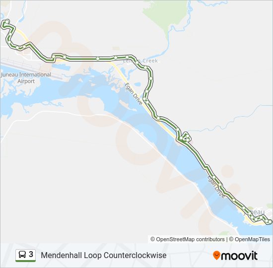 3 Bus Line Map