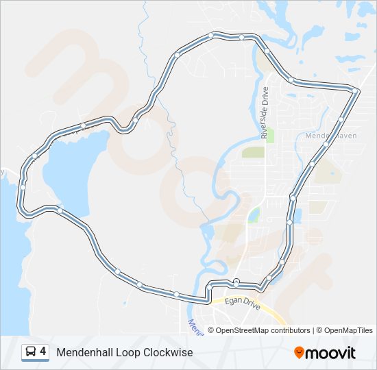 4 Bus Line Map