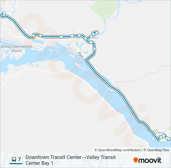 7 Bus Line Map