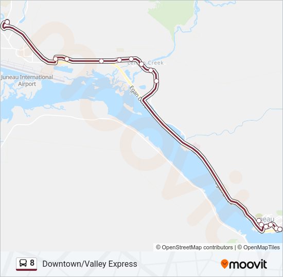 8 Bus Line Map