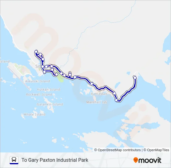 BLUE LINE Bus Line Map