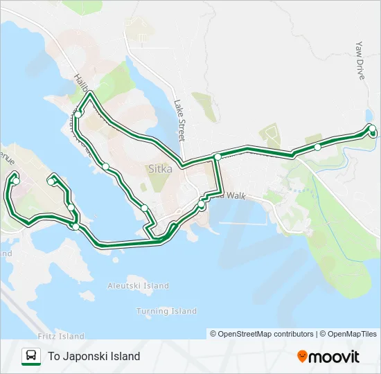 GREEN LINE Bus Line Map