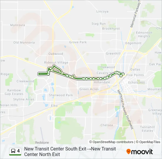 4 Bus Line Map