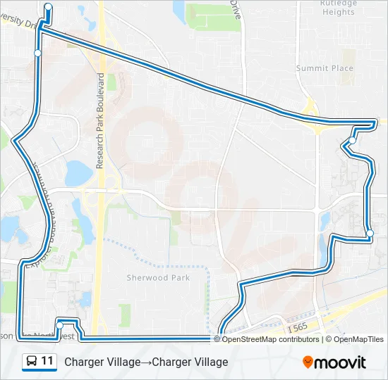 11 Bus Line Map