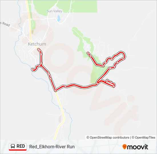 RED Bus Line Map