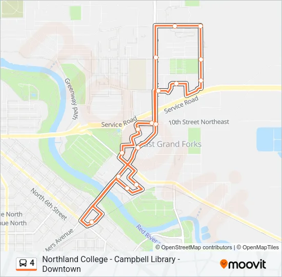 4 Bus Line Map