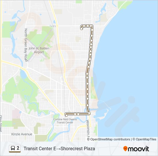 2 Bus Line Map