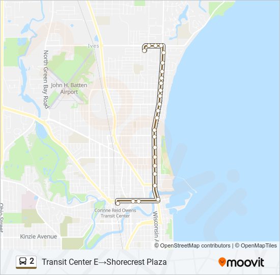 2 bus Line Map