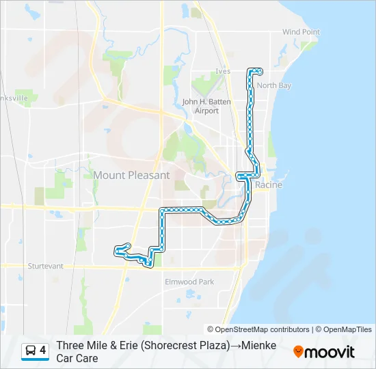 4 Bus Line Map