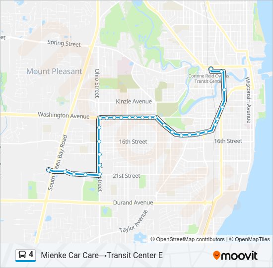 4 Bus Line Map