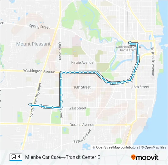 4 Bus Line Map