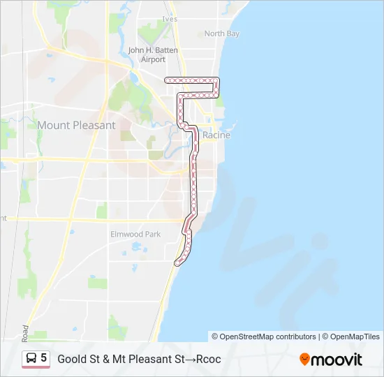 5 Bus Line Map